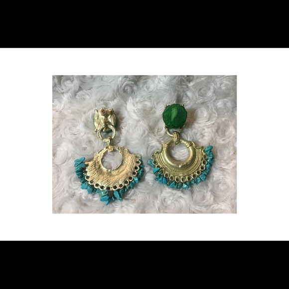 Bohemian Queen Turquoise Earrings - Picture 4 of 6